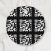 Creëer een QR-codepatroon met tegels | Bewerkbare  Bedankjes Labels (Voorkant)