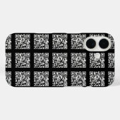 Creëer een QR-codepatroon met tegels | Bewerkbare Case-Mate iPhone Case (Achterkant (horizontaal))