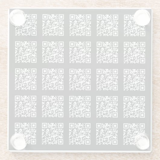 Creëer een QR-codepatroon met tegels | Bewerkbare Glazen Onderzetter (Achterkant)