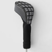 Creëer een QR-codepatroon met tegels | Bewerkbare Golfheadcover (Schuin)