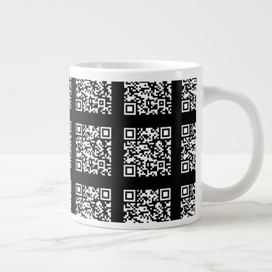 Creëer een QR-codepatroon met tegels | Bewerkbare Grote Koffiekop (Rechts)