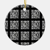 Creëer een QR-codepatroon met tegels | Bewerkbare Keramisch Ornament (Voorkant)