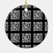 Creëer een QR-codepatroon met tegels | Bewerkbare Keramisch Ornament (Achterkant)