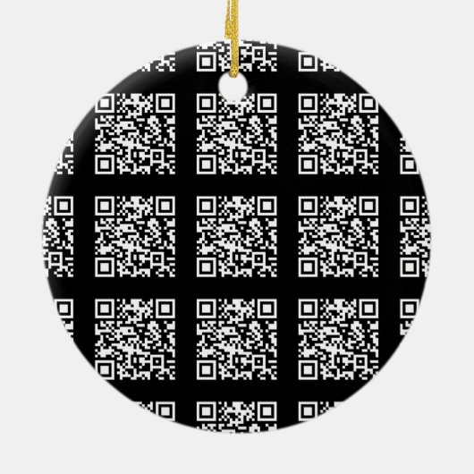 Creëer een QR-codepatroon met tegels | Bewerkbare Keramisch Ornament (Achterkant)
