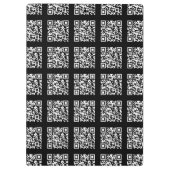 Creëer een QR-codepatroon met tegels | Bewerkbare  Klembord (Achterkant)