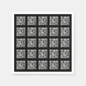 Creëer een QR-codepatroon met tegels | Bewerkbare  Servet (Voorkant)