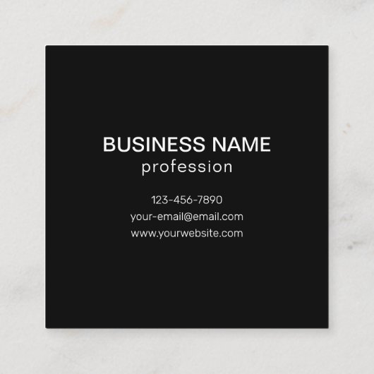 Creëer een QR-codepatroon met tegels | Bewerkbare  Vierkante Visitekaartje (Achterkant)