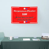 Creëer een rode aangepaste campagne voor politieke spandoek (Beurs)