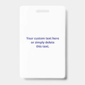 Creëer een scanbare QR-code | Bewerkbaar donkerbla Badge (Achterkant)