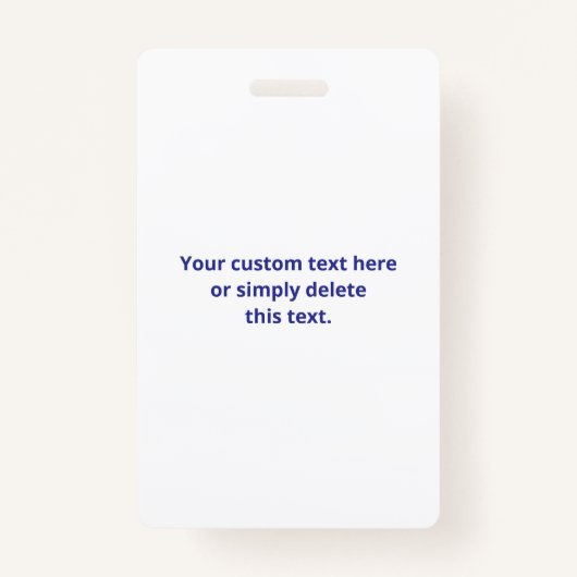 Creëer een scanbare QR-code | Bewerkbaar donkerbla Badge (Achterkant)