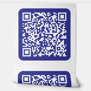 Creëer een scanbare QR-code   Bewerkbaar donkerbla Behang