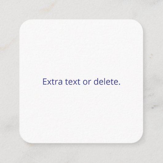 Creëer een scanbare QR-code | Bewerkbaar donkerbla Informatiekaartje (Achterkant)