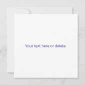 Creëer een scanbare QR-code | Bewerkbaar donkerbla Notitiekaartje (Achterkant)