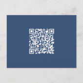Creëer een scanbare QR-code | Faded Navy Blue Briefkaart (Voorkant)