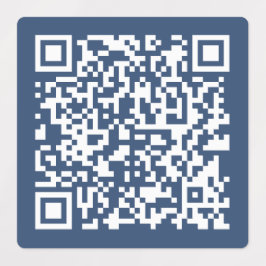 Creëer een scanbare QR-code | Faded Navy Blue Labels