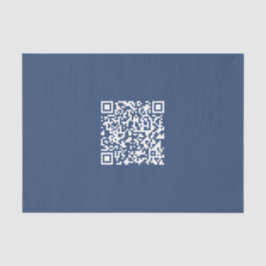 Creëer een scanbare QR-code | Faded Navy Blue Tissuepapier