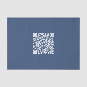 Creëer een scanbare QR-code Faded Navy Blue Tissuepapier