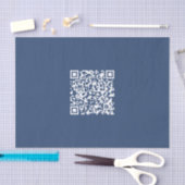 Creëer een scanbare QR-code | Faded Navy Blue Tissuepapier (Craft)