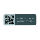 Creëer een scanbare QR-code | Modern retouradres Etiket (Voorkant)