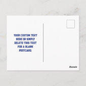 Creëer een scanbare QR-code | Navy Blue (bewerkbaa Briefkaart (Achterkant)