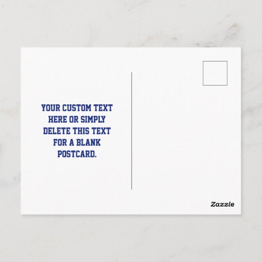 Creëer een scanbare QR-code | Navy Blue (bewerkbaa Briefkaart (Achterkant)