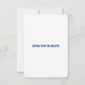 Creëer een scanbare QR-code | Navy Blue (bewerkbaa Notitiekaartje (Achterkant)