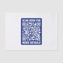 Creëer een scanbare QR-code | Navy Blue (bewerkbaa