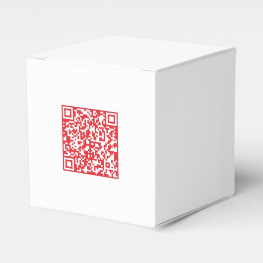 Creëer een scanbare rode (bewerkbare) QR-code Bedankdoosjes (Voorkant Zijde)