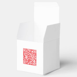 Creëer een scanbare rode (bewerkbare) QR-code Bedankdoosjes