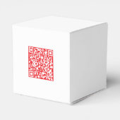 Creëer een scanbare rode (bewerkbare) QR-code Bedankdoosjes (Achterkant)