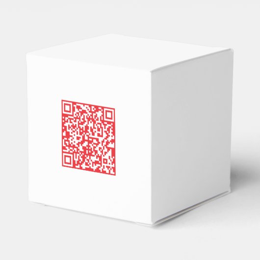 Creëer een scanbare rode (bewerkbare) QR-code Bedankdoosjes (Achterkant)
