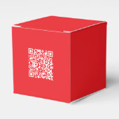 Creëer een scanbare rode (bewerkbare) QR-code Bedankdoosjes (Voorkant Zijde)
