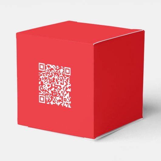 Creëer een scanbare rode (bewerkbare) QR-code Bedankdoosjes (Achterkant)
