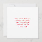 Creëer een scanbare rode (bewerkbare) QR-code Bedankkaart (Achterkant)