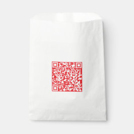 Creëer een scanbare rode (bewerkbare) QR-code Bedankzakje