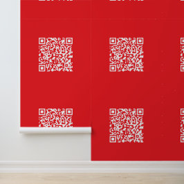 Creëer een scanbare rode (bewerkbare) QR-code Behang