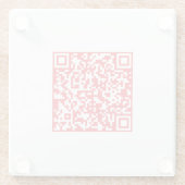 Creëer een scanbare rode (bewerkbare) QR-code Glazen Onderzetter (Achterkant)