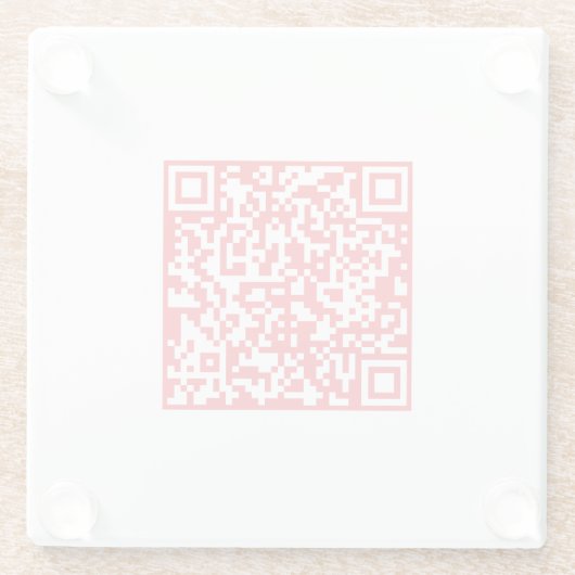 Creëer een scanbare rode (bewerkbare) QR-code Glazen Onderzetter (Achterkant)