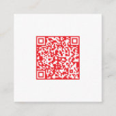 Creëer een scanbare rode (bewerkbare) QR-code Informatiekaartje (Voorkant)