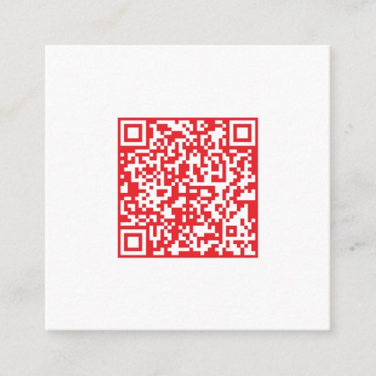 Creëer een scanbare rode (bewerkbare) QR-code Informatiekaartje (Voorkant)