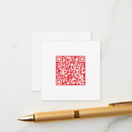 Creëer een scanbare rode (bewerkbare) QR-code Informatiekaartje