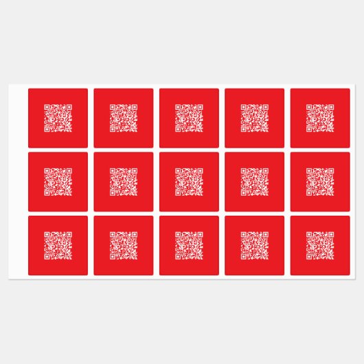 Creëer een scanbare rode (bewerkbare) QR-code Labels (Vel)