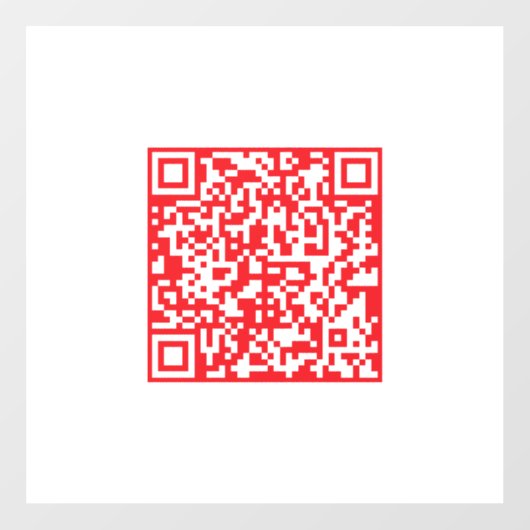 Creëer een scanbare rode (bewerkbare) QR-code Raamsticker (Vel)