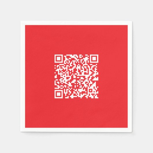 Creëer een scanbare rode (bewerkbare) QR-code Servet (Voorkant)