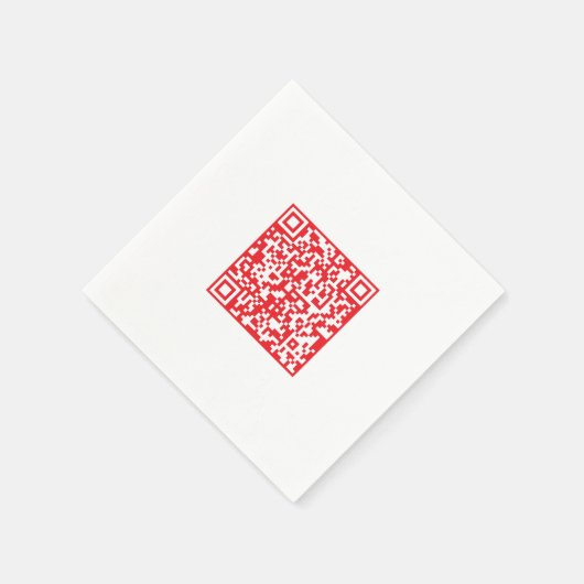 Creëer een scanbare rode (bewerkbare) QR-code Servet (Hoek)