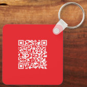 Creëer een scanbare rode (bewerkbare) QR-code Sleutelhanger (Achterkant)