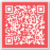 Creëer een scanbare rode (bewerkbare) QR-code Sticker (Voorkant)