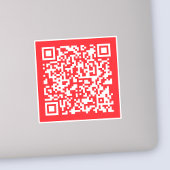 Creëer een scanbare rode (bewerkbare) QR-code Sticker