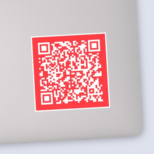 Creëer een scanbare rode (bewerkbare) QR-code Sticker