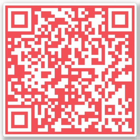 Creëer een scanbare rode (bewerkbare) QR-code Sticker (Voorkant)